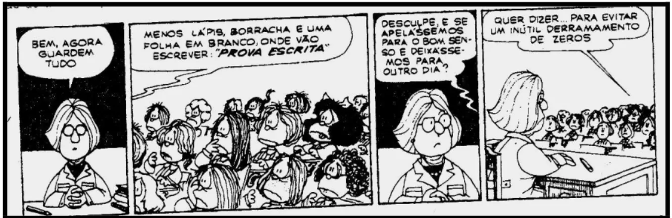 Figura 1 - Quino. Mafalda. São Paulo: Martins Fontes, 1993.