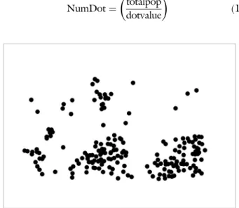 Figure 3. Dot value = 500 – small dot size