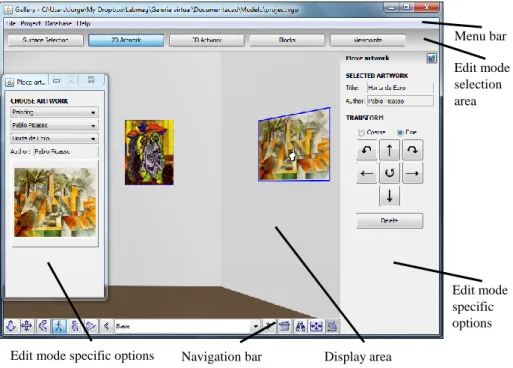Fig. 4. User interface for 2D object placement. 