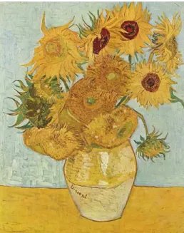 Figura 12 - “Vaso com 12 girassóis” Vincent van Gogh, 1888  Fonte: Wikipedia 10