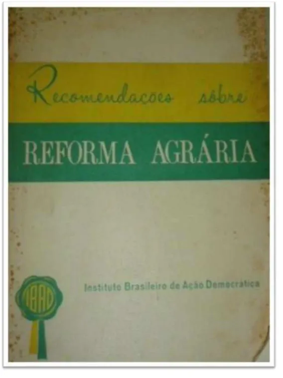 Figura 3 – Capa do Livro Recomendações sobre Reforma Agrária - IBAD 