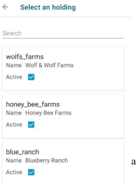 Figure 28 - Select the service’s holding