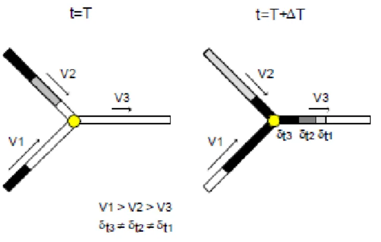 Figura 11 - Representação esquemática do método Langrangiano (Lima, 2009). 