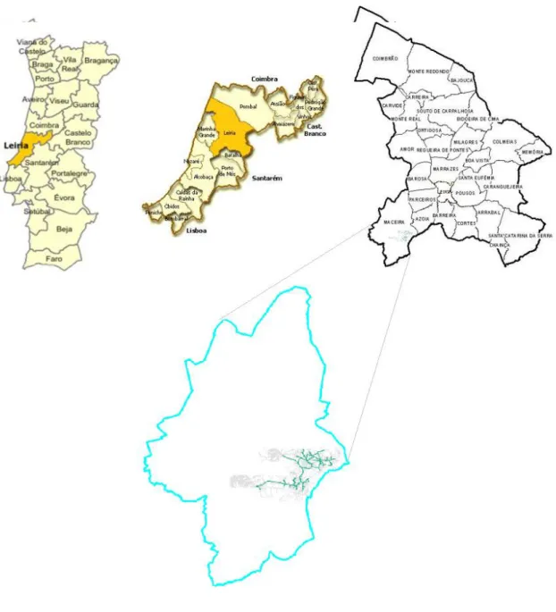 Figura 13 - Localização geográfica da ZMC da Maceirinha. 