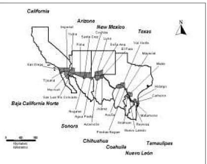 Figura 1:  Comunidades Hermanas de la Frontera México-Estados Unidosnes masculinas por causas definidas)