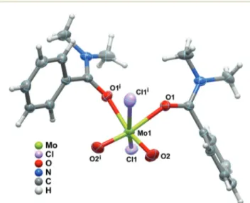 Fig. 1 Schematic representation of the molecular unit composing the crystal structure of 1