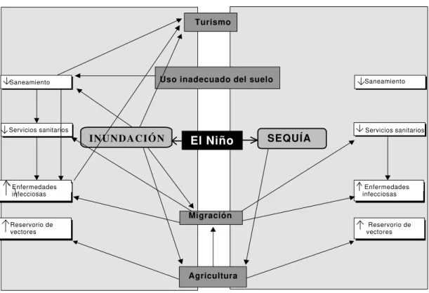 Figura 7.  Repercusiones multisectoriales de El Niño