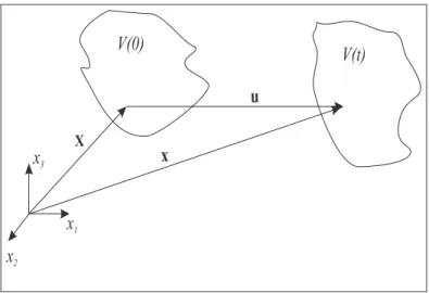 Figura 2.1: Descri¸c˜ao Lagrangeana do movimento.