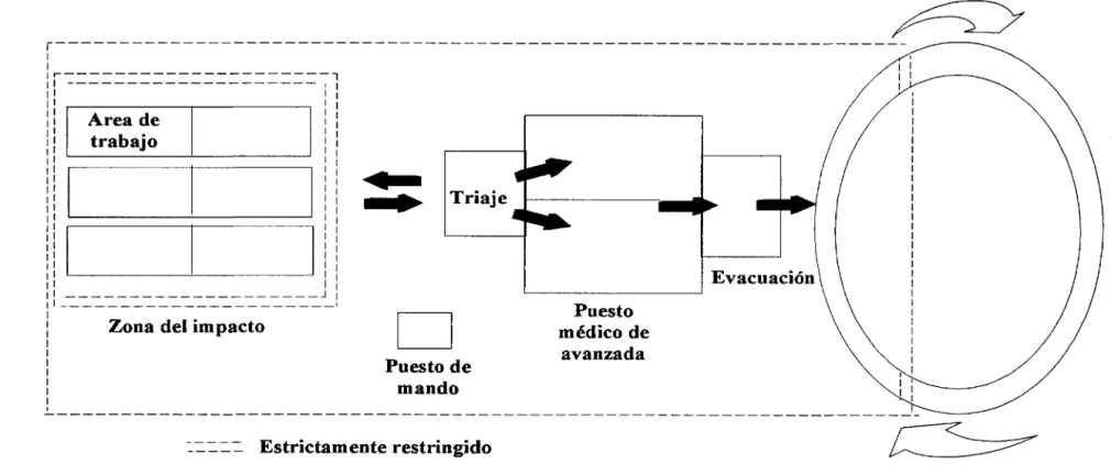 FIGURA 11. ATENCION DE VICTIMAS EN MASA EN EL LUGAR DEL SINIESTRO