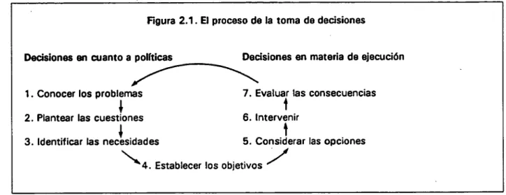 Figura 2.1. El proceso de la toma de decisiones 