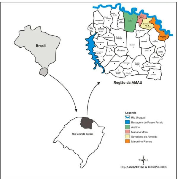 Figura 9 – Localização dos municípios