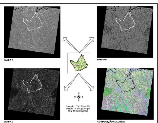TABELA 2 - Relação das cartas topográficas utilizadas para a caracterização ambiental, do Município de Frederico Westphalen - RS.