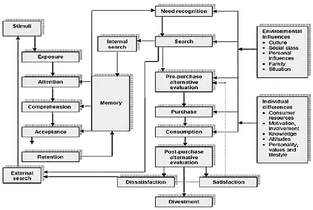 Figura 11. Modelo processo de tomada decisão   Fonte: Blackwell, Engel e Miniard (2005) 