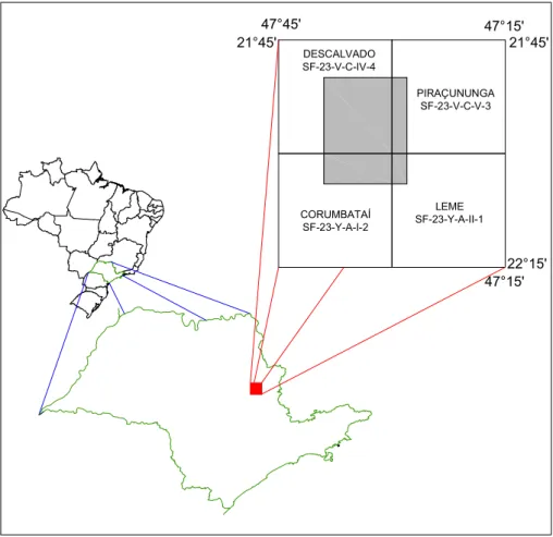 Figura 2.1 Localização da Área de Estudo 