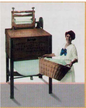 FIGURA 3.1: Máquina de lavar roupas com secagem por rolos,  da Upton,  oferecida na década de 20, pelo catálogo da Sears