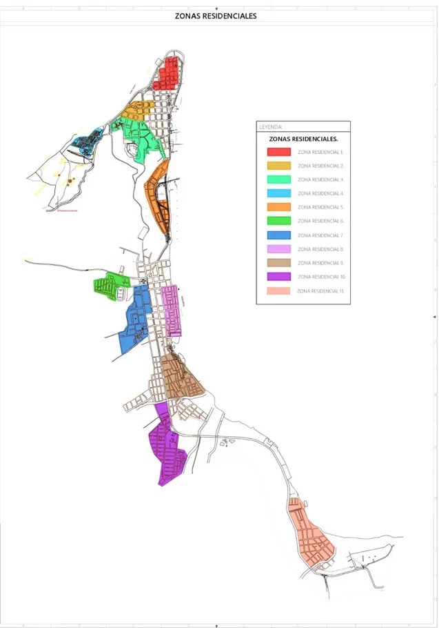 Figura 15. Ocupación urbana en la ciudad de Bahía de Caráquez. Elaboración propia 