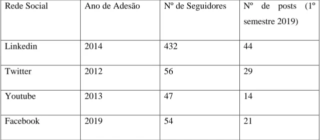 Tabela 4: Análise de atividade da Cadflow nas redes sociais 