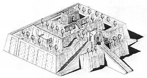 Figura 2.1: Zigurate de Nanna, antiga cidade de Ur (2113 a.C.)  Fonte: ZIGURATE, 2003