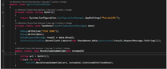 Figura 15 - Classe NotificationHelper 