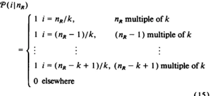 FIGURE 4 Net reaction yield for a conventional bimolecular reaction asafunction of[RI/ [U], for[R2]/[l/J = 20, andNd&amp;m = 1,5, 10,20, 50, and 100.