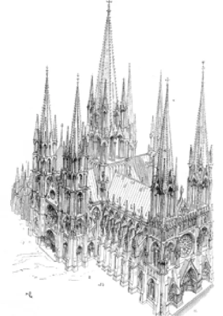 Figura 08 – Catedral Ideal Imaginada por Viollet-le-Duc 