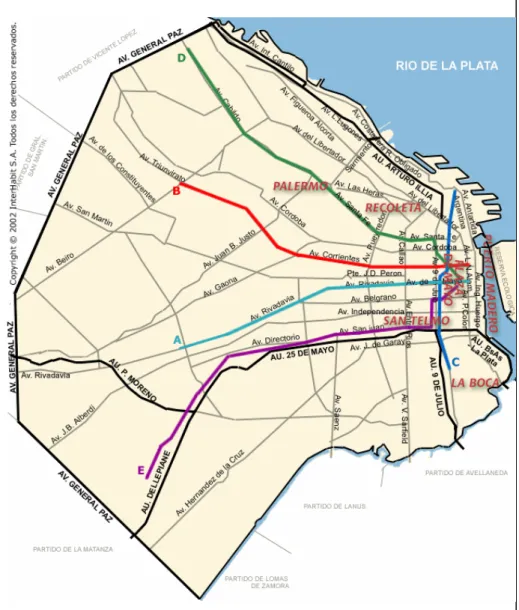 Figura 01: Mapa da Capital Federal. 