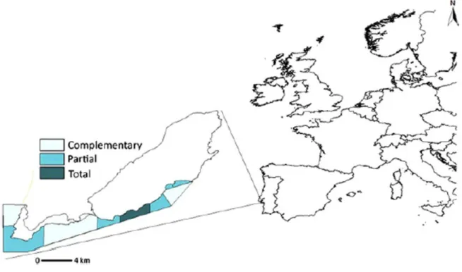 Figure 5.1 - Location of the Marine Park Professor Luiz Saldanha and identification of the  protection level for each area