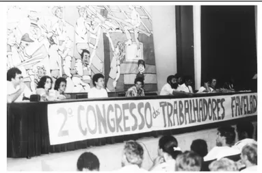 Figura 2 - II Congresso dos Trabalhadores Favelados de Piracicaba - 1986                Fonte: SIQUEIRA, 1993, p.57 