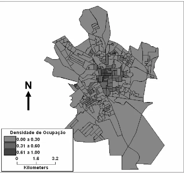 Figura 5.6 – Densidade de ocupação 