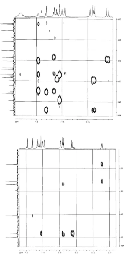 FIGURA 4.51a. Ampliações do experimento de HMBC da substância RH-3 (400  MHz, CDCl 3 ).