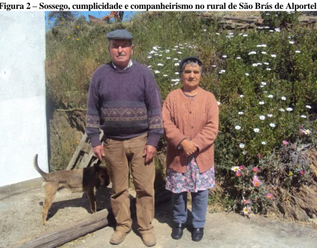 Figura 2 – Sossego, cumplicidade e companheirismo no rural de São Brás de Alportel 