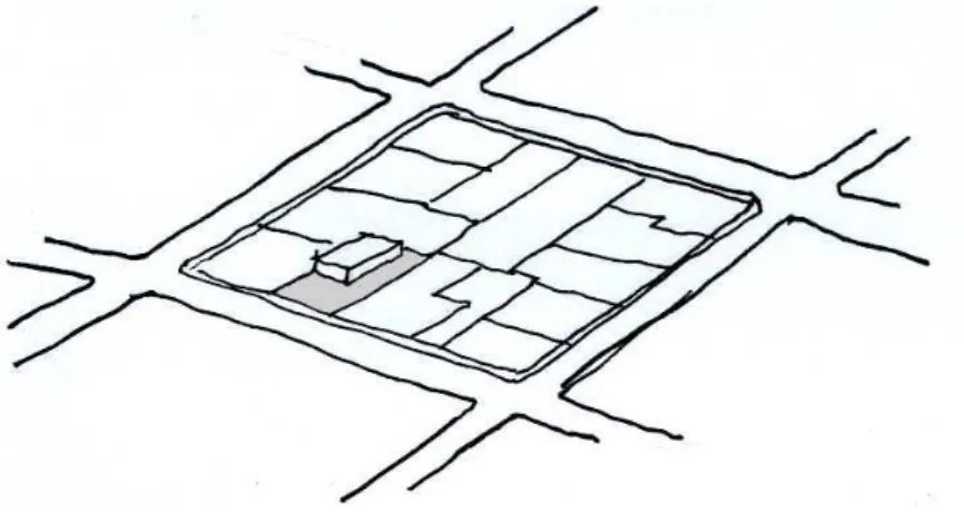 Figura 06 – Representação do imóvel na quadra e no terreno – Fonte: CTGEO (2005)  6.2.2.1  Territorial 