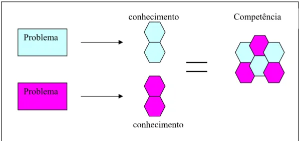 FIGURA 2.2.3 – A relação entre conhecimento e competência  Problema 