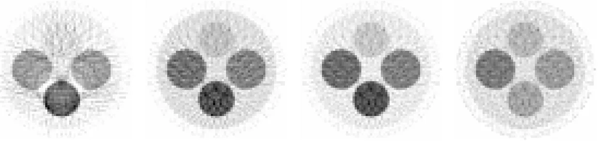 FIGURA 5.4 - Imagens adquiridas com energias de 40, 60, 85 e 662 keV. 