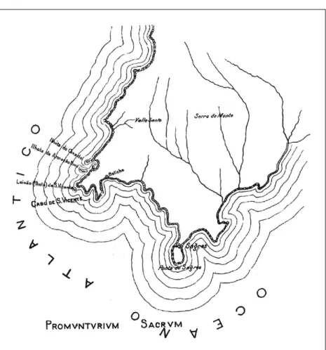 FIG. 2. Representação do extremo sudoeste do Algarve, segundo Leite de Vasconcelos.