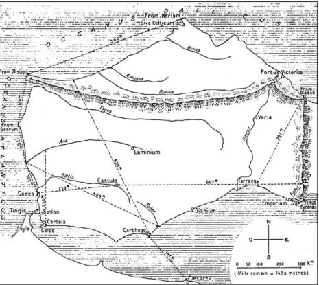 FIG. 7. Mapa de Agripa segundo Berthelot.