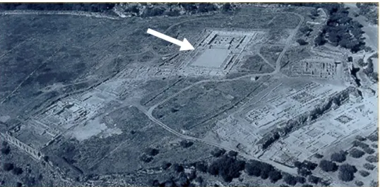 Figura 2 Fotografia aérea das ruínas do Fórum 