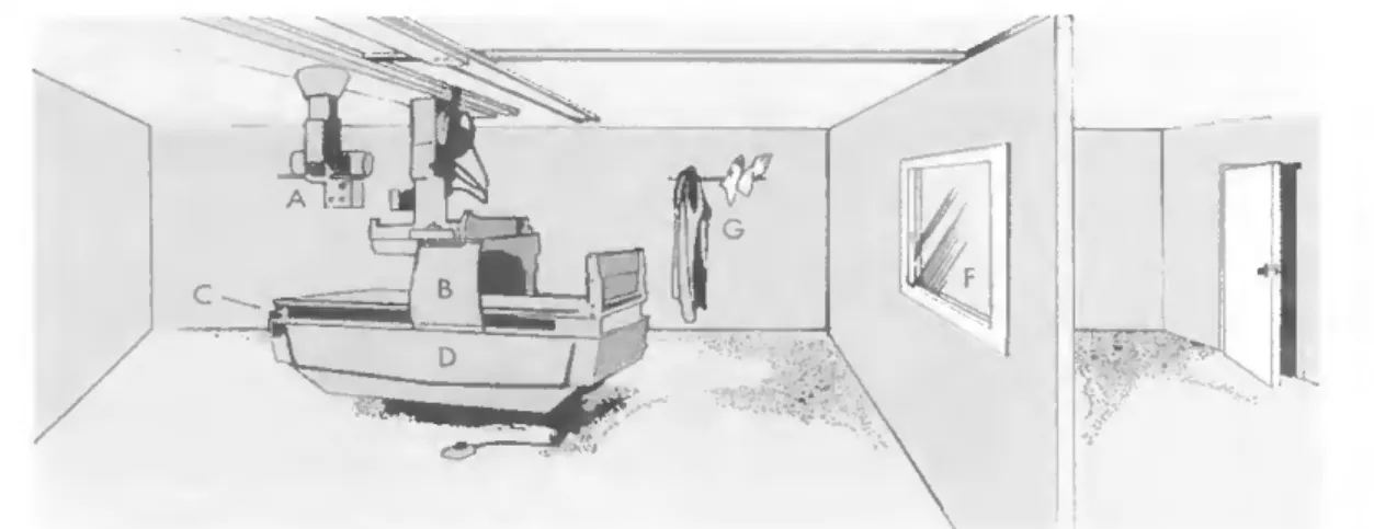 Figura 3.1: sala de Radiologia - Fonte: Bushong (1997) 