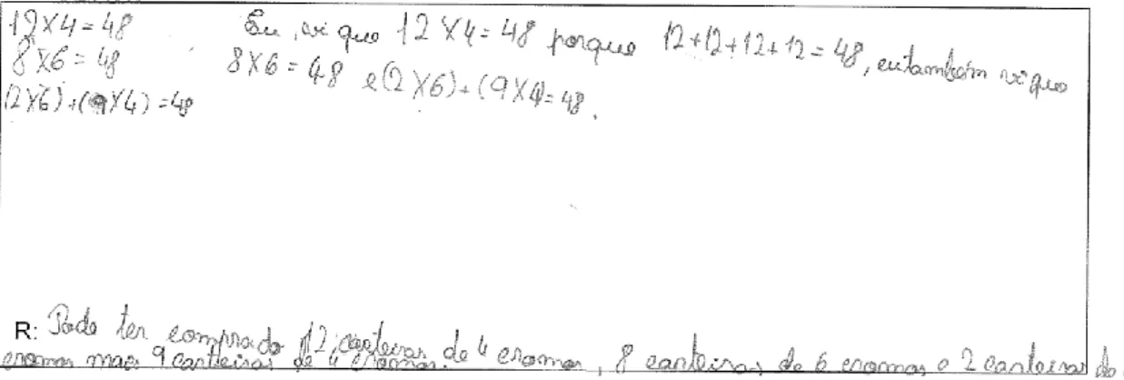 Figura 10: Produção da questão 1.1. da tarefa Tampas de garrafas (TP2)  Figura 9: Produção da questão 1.2