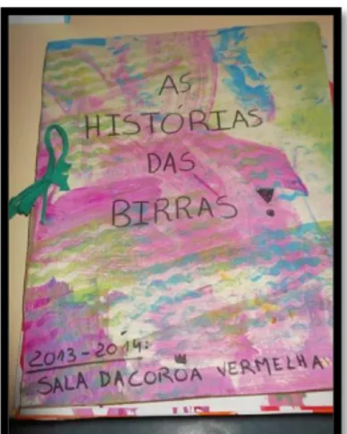 Figura 8- Livro elaborado  com as crianças, sobre as 