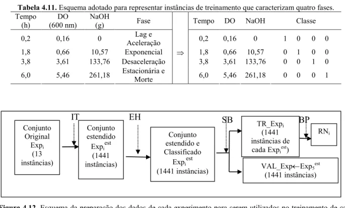 Figura  4.12  resume  as  etapas  de  tratamento  e  preparação  dos  dados  para  o  aprendizado de redes neurais