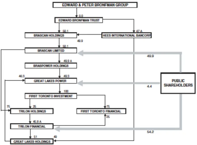 Figure 2.10. Director interlock, dual class shares controlled family group of companies