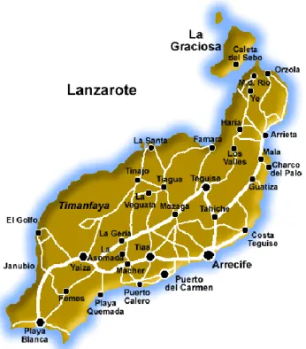 Figura 2.1 Mapa de Lanzarote 