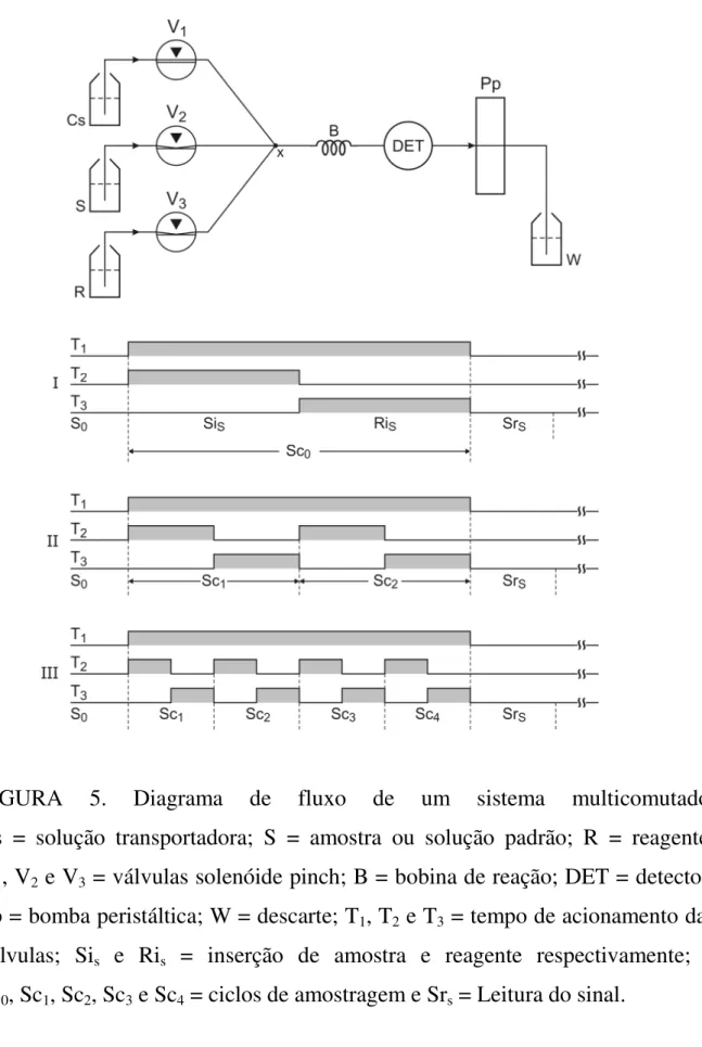 FIGURA  5.  Diagrama  de  fluxo  de  um  sistema  multicomutado. 