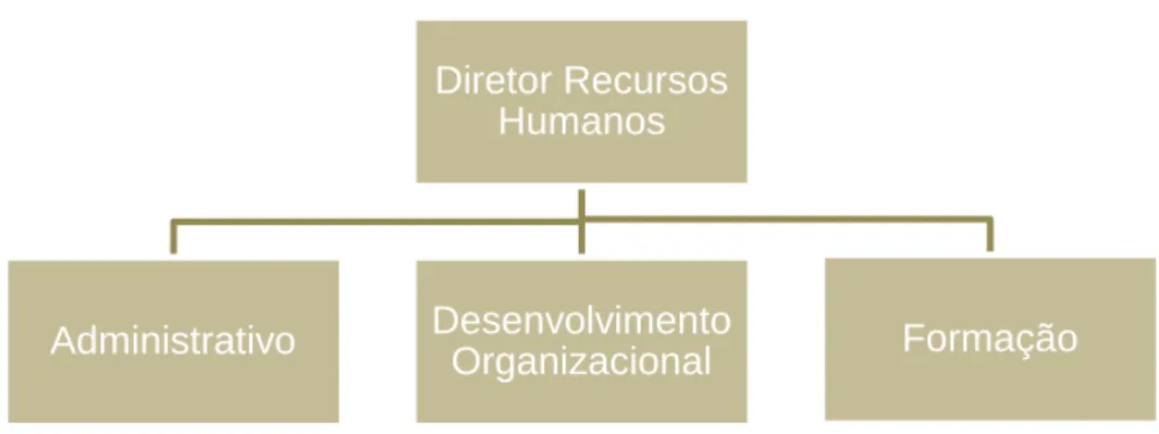 Figura 3.3 – Organograma do Departamento de Recursos Humanos  Fonte: Própria 