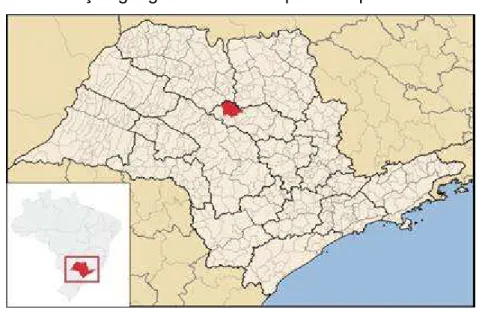 Figura 10 – Localização geográfica do município de Itápolis. 