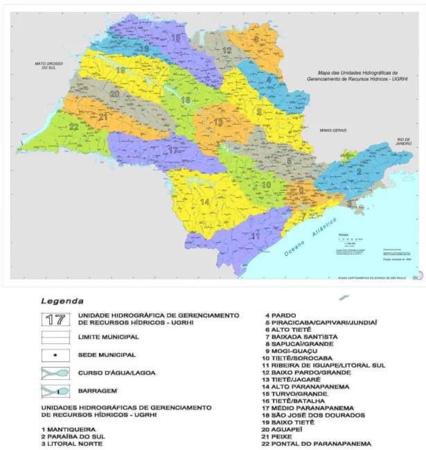 FIGURA  4.2. Mapas das Regiões Administrativas do Estado de São Paulo. 