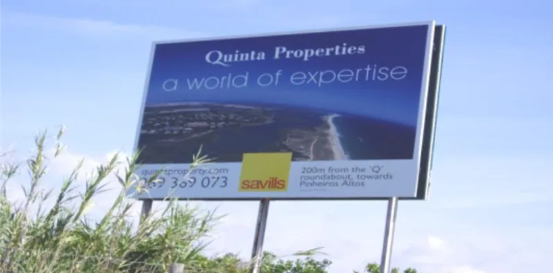 Figure 11 Real estate advertising, near Quinta do Lago 