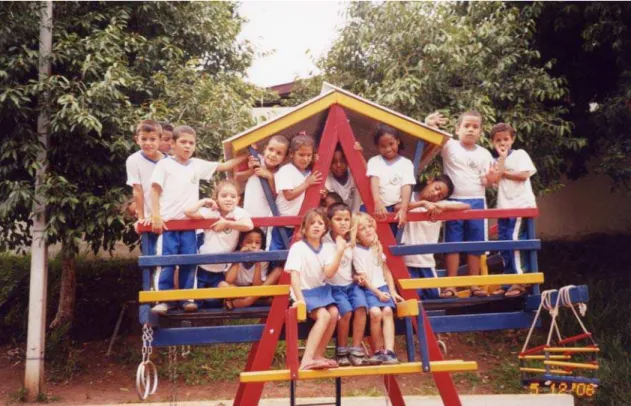 Figura 4 - Crianças no parquinho da escola 