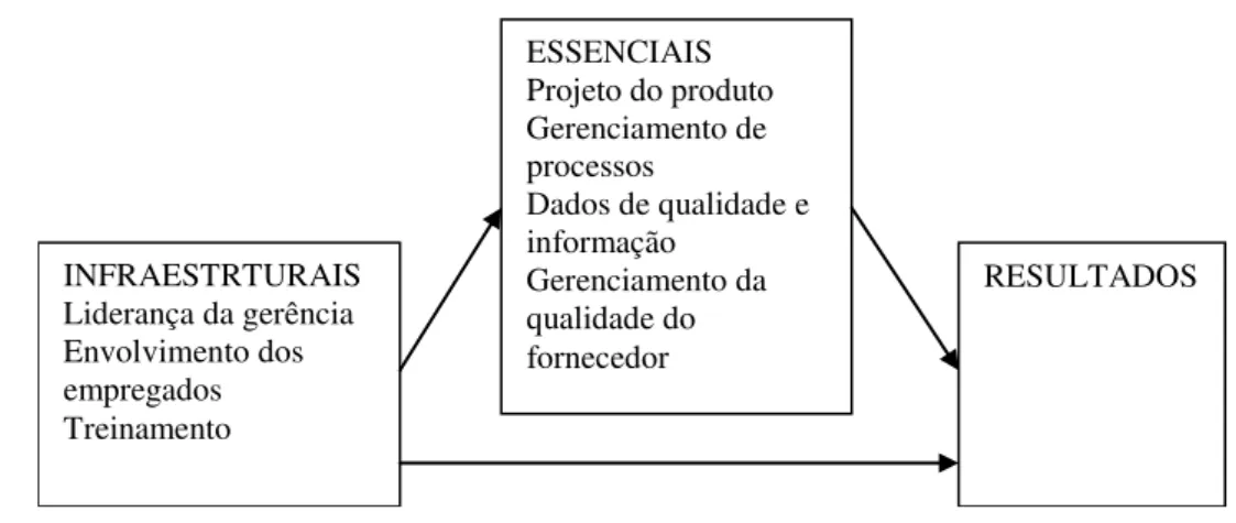 Figura 2 Práticas infraestruturais e essenciais (FLYNN et al, 1995b). 